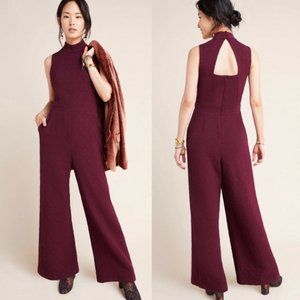 Anthropologie Charley Mock Neck Jumpsuit